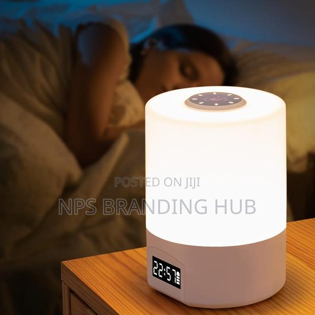 Led Night Lamp With Digital Clock