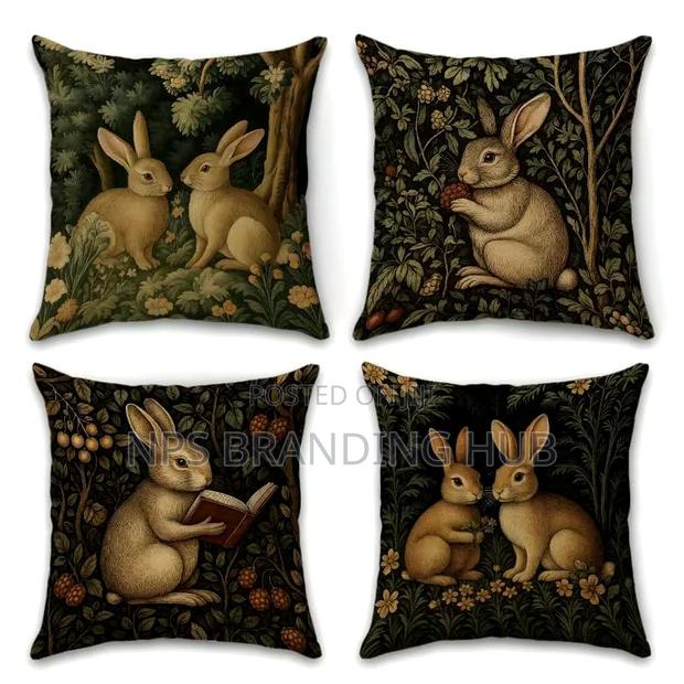 Rabbit Theme Cushion Cover (Rt - thumbnail 2