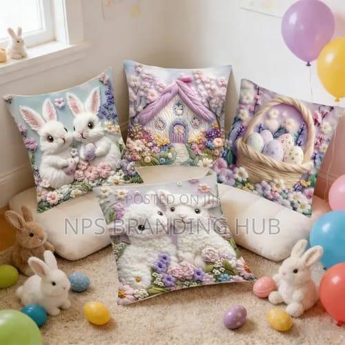 Rabbit Theme Cushion Cover (Rt - thumbnail 4