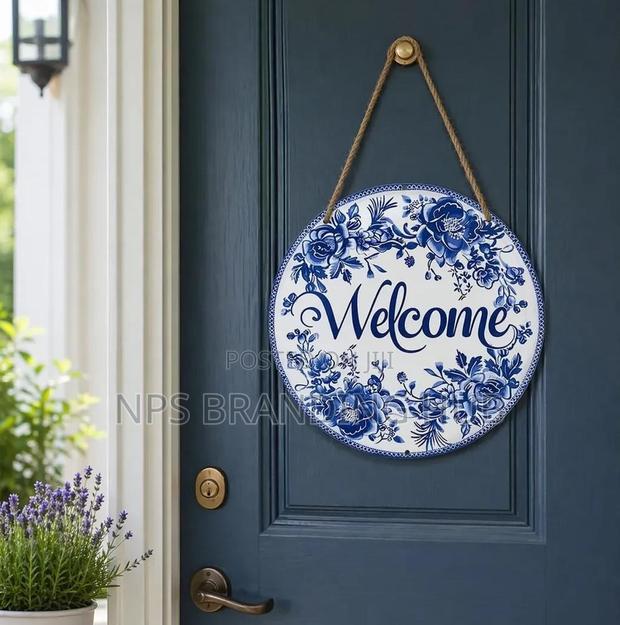 2d Flat Wooden Bathroom Hanging Decor Sign(Rt