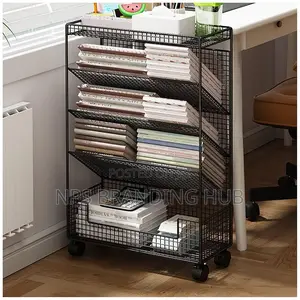 Multipurpose Bookshelf Stand With Wheels (Rt