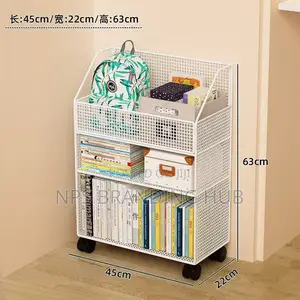 Multipurpose Bookshelf Stand With Wheels (Rt