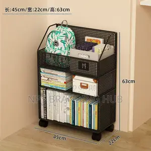 Multipurpose Bookshelf Stand With Wheels (Rt
