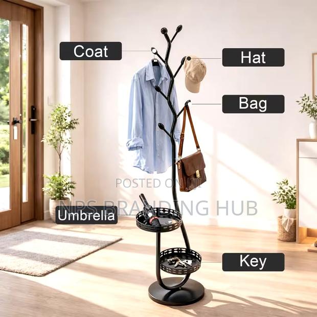 Floor Standing Coat Rack (Rt - thumbnail 3