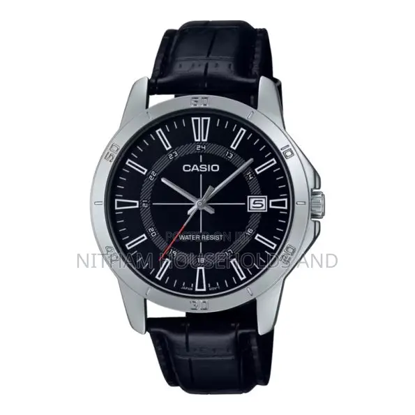 Casio MTP-V005l-1b Analog Leather Watch for Men