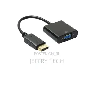 Displayport (Dp) Male To Vga Female Adapter – Hd Display Video Convert