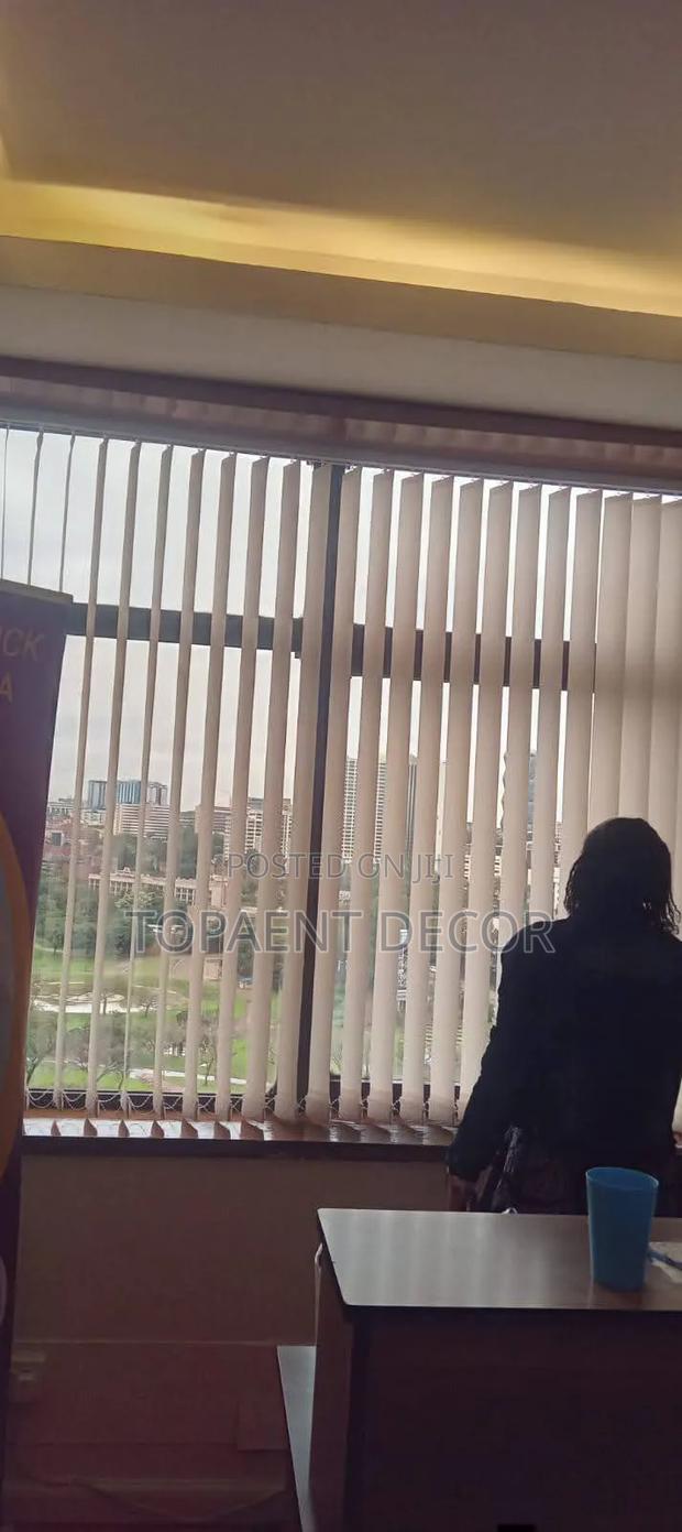 Opened, Staffroom Window Slats for Vertical Window Blinds