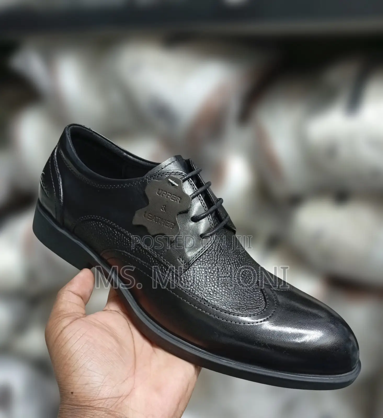 Genuine Leather Black Clarks Official Wear Boots Size 39-45