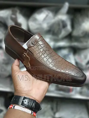 Genuine Leather Brown, Slip-on Clarks Official Shoes 40-45