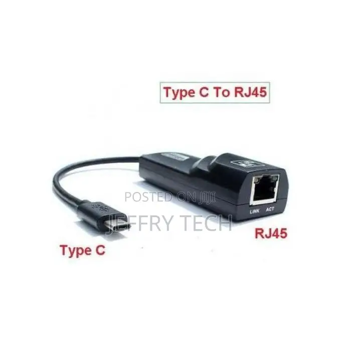 Type C To Rj45 Ethernet 1000 Mbps Adapter