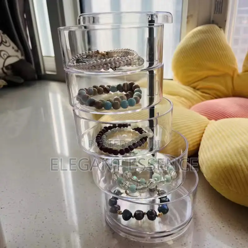 4 Layer Rotating Accessories Jewelry Organizer