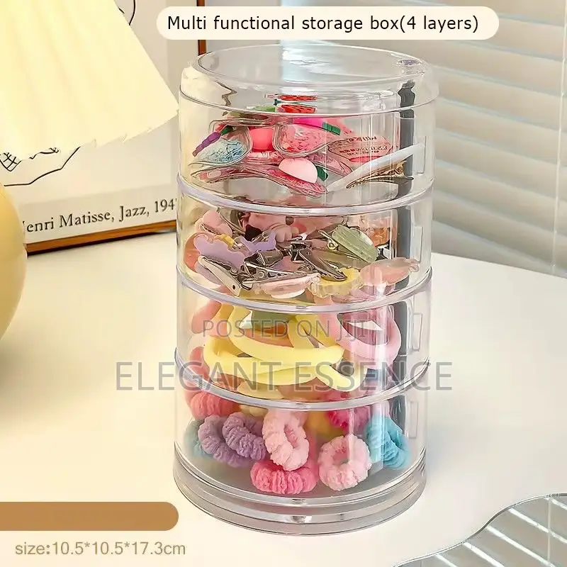 4 Layer Rotating Accessories Jewelry Organizer