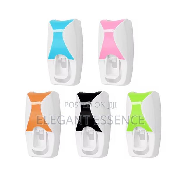 Wall Mount Toothpaste Squeezer 5pcs Toothbrush Holder Set for Kids - thumbnail 2