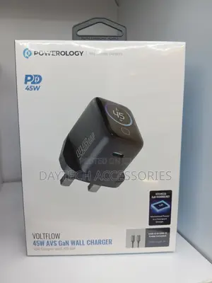 This Is a Powerology Voltflow 45w Avs Gan Wall Charger