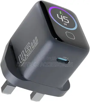 Powerology Voltflow Gan Wall Charger Pd 45w - Black