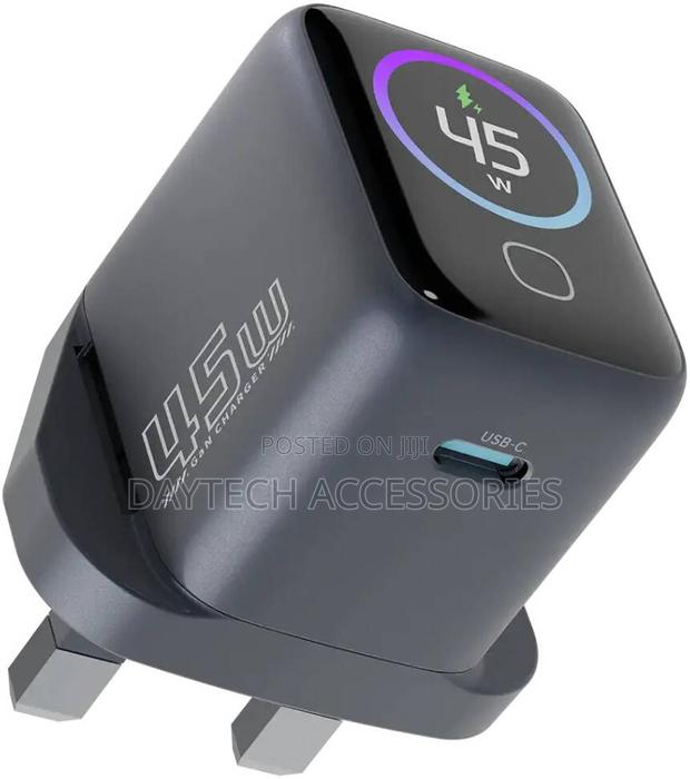 Powerology Voltflow Gan Wall Charger Pd 45w - Black - thumbnail 2