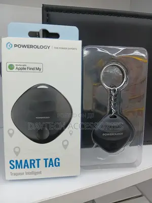 Powerology Find My Smart Tag GPS Tracker – Bluetooth 5.3
