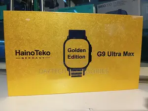 This Is a Haino Teko G9 Ultra Max Smart Watch in the Golden Edition.