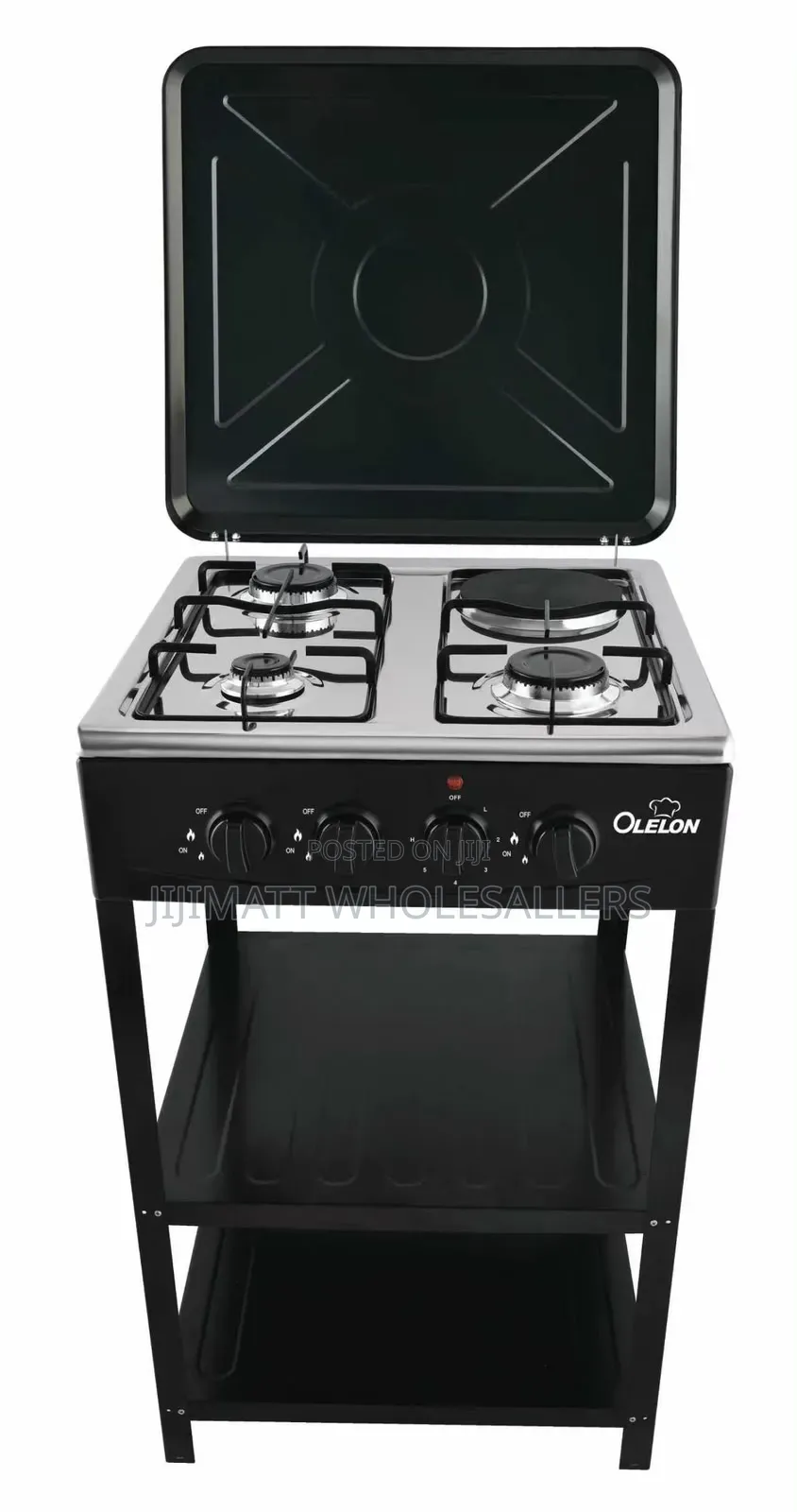 Olelon Full Standing Cooker With Shelves