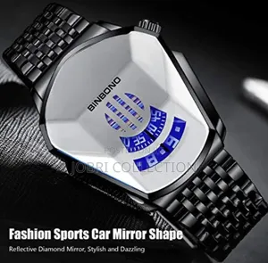 Black Binbond Stainless Steel Gents Watch