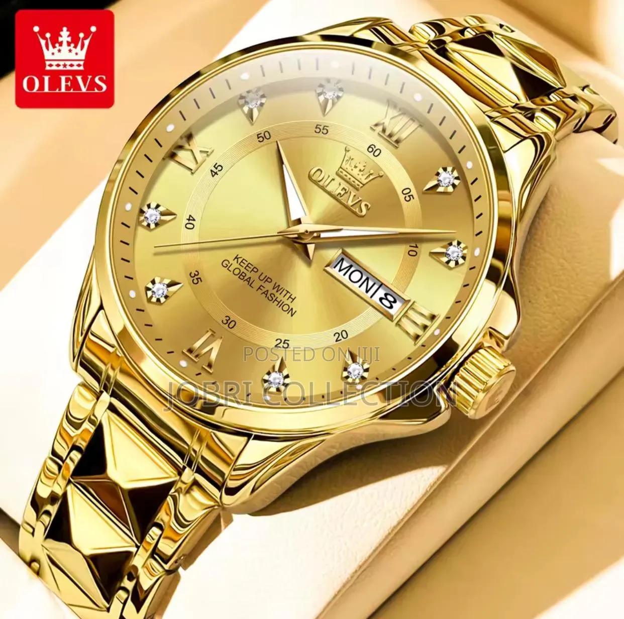 Gold Olevs Couples Watches