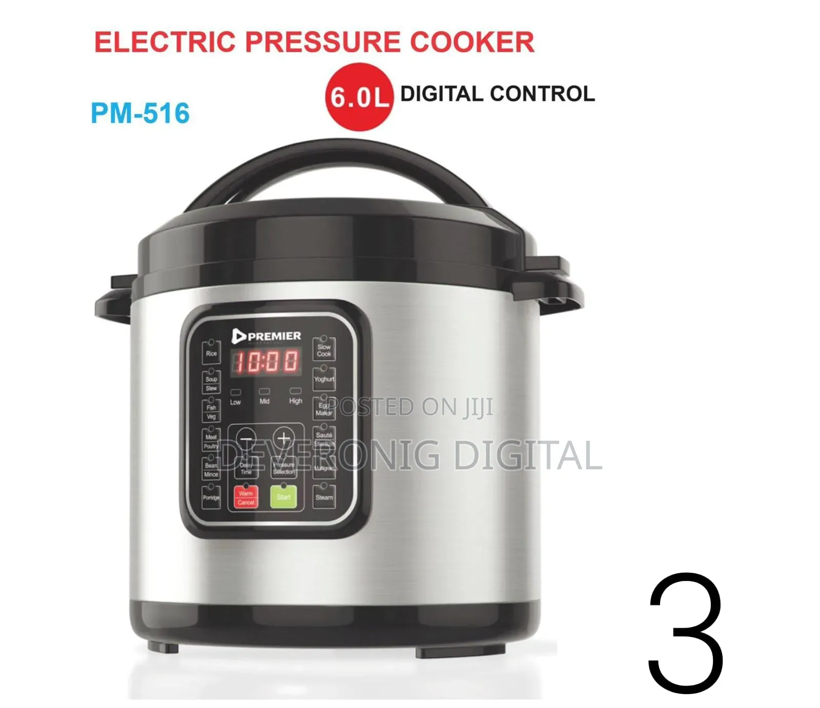 Electric Pressure Cooker 6.0l