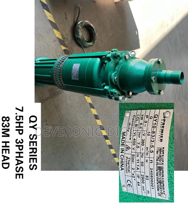 3phase Oil Impressed Submersible Water Pump 7.5hp 83m Head - thumbnail 2