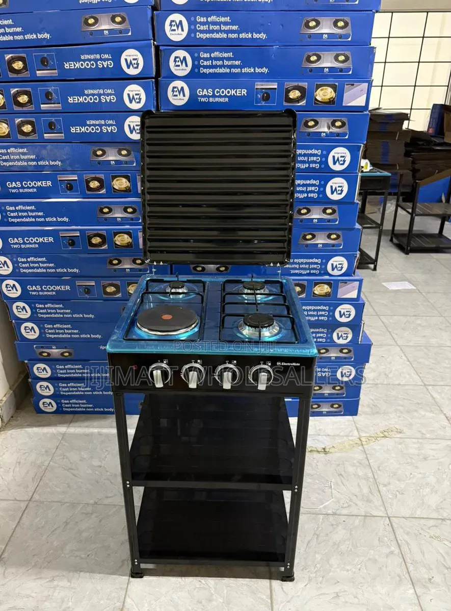 Electromate 3+1 Standing Cooker With Shelves