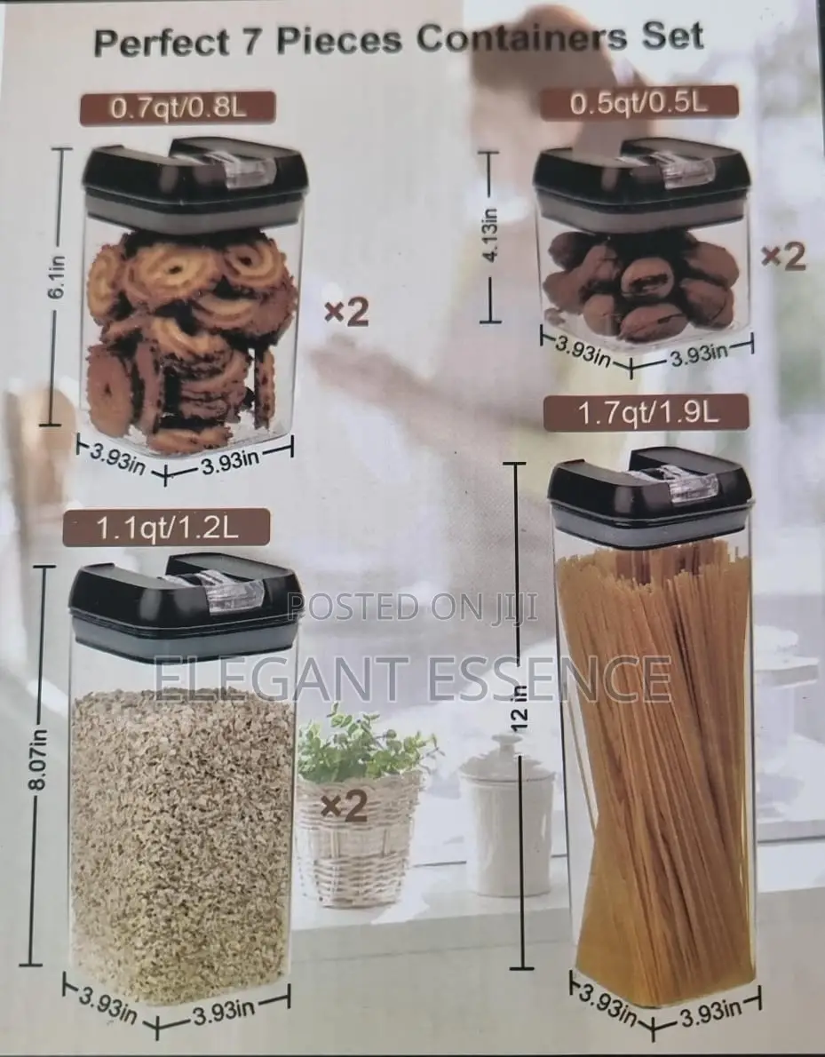 *Acrylic 7pc Food Storage Container Set*