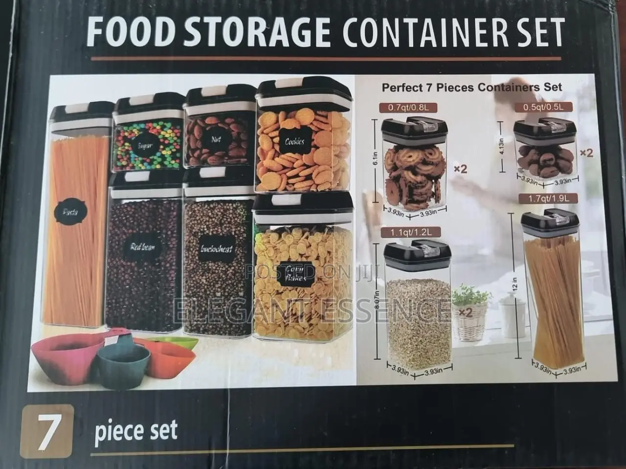 *Acrylic 7pc Food Storage Container Set*