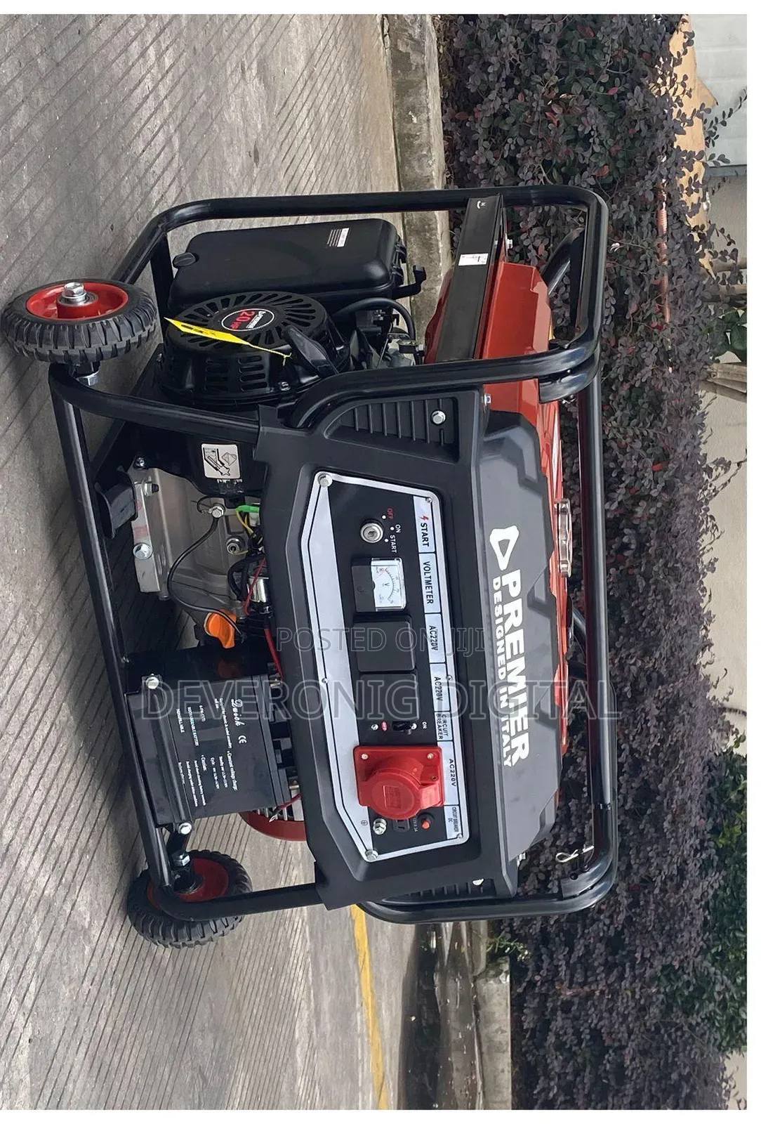 Pm9800et 8.5kva Petrol Generator With Key Start and Wheel