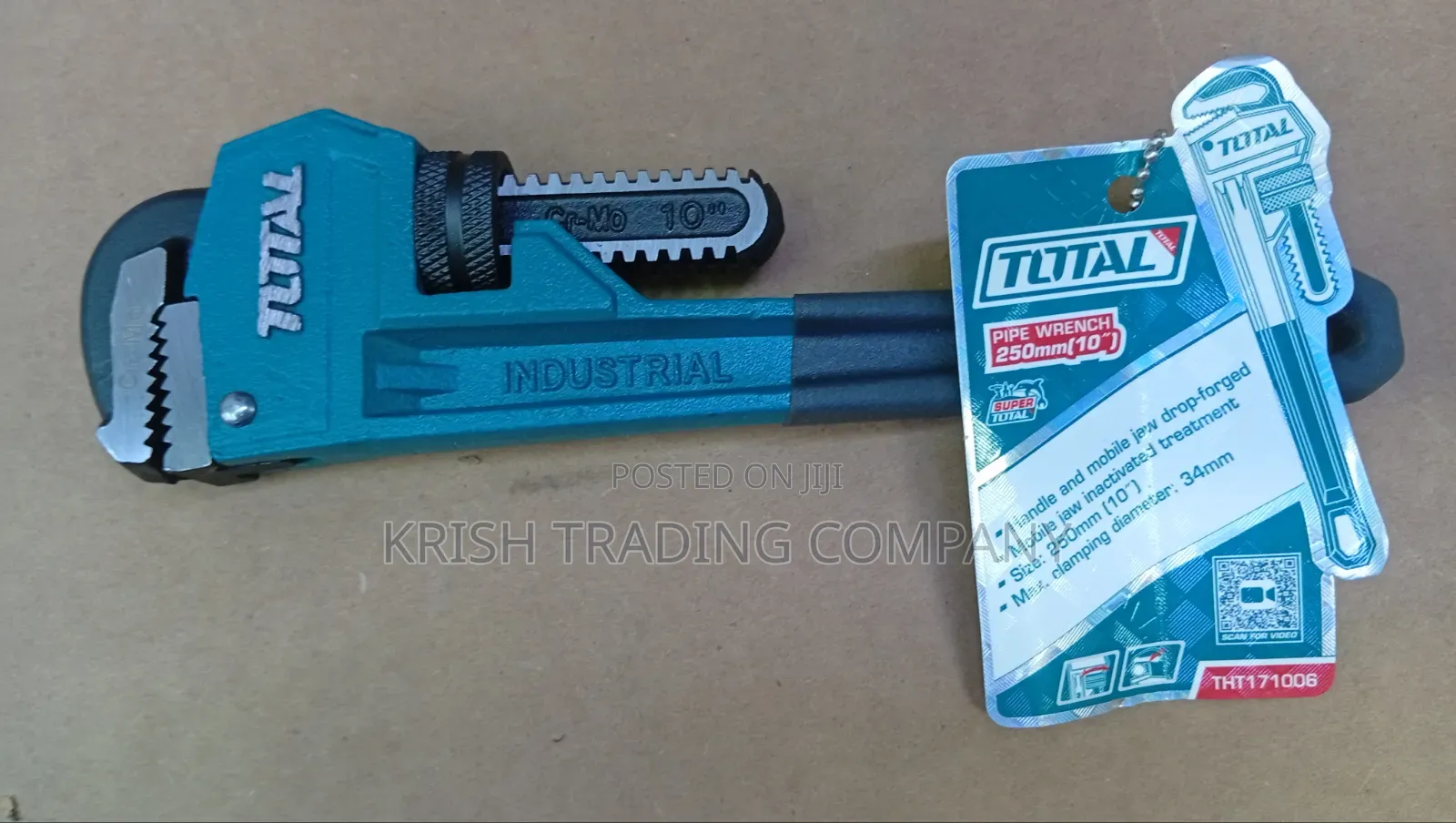 Total 10" Pipe Wrench (250mm)