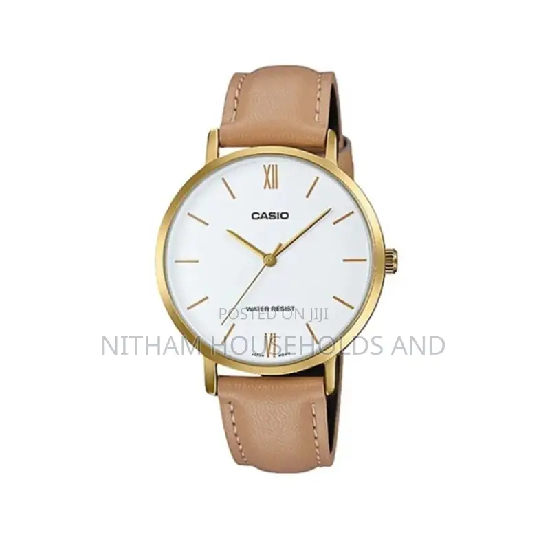 Casio LTP Vt01gl 7b Minimalistic Gold Tone Watch for Women