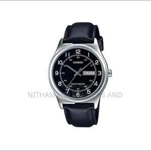 Casio MTP V006l 1b2udf Leather Analog Watch for Men