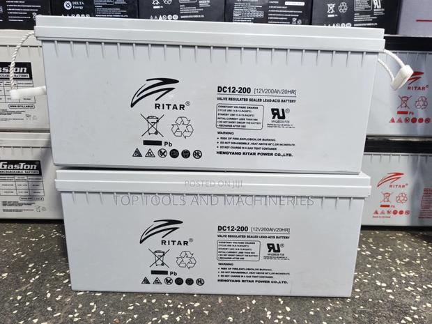 Brand New Ritar Dc 12v200ah20hrs Heavy Duty Solar Backup Battery