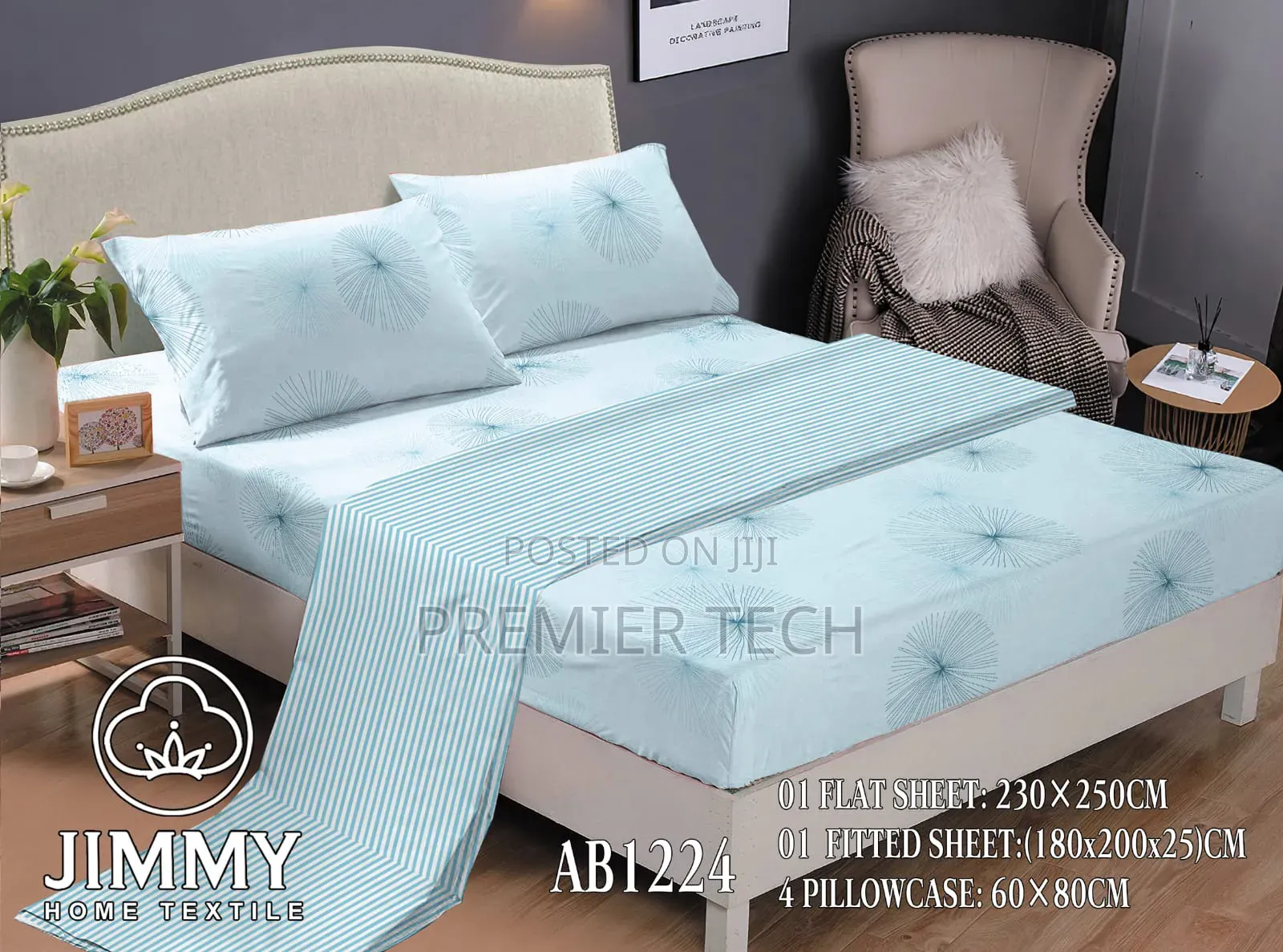 Jimmy Duvet Covers ,Set of 6pc, Size 6x6/7
