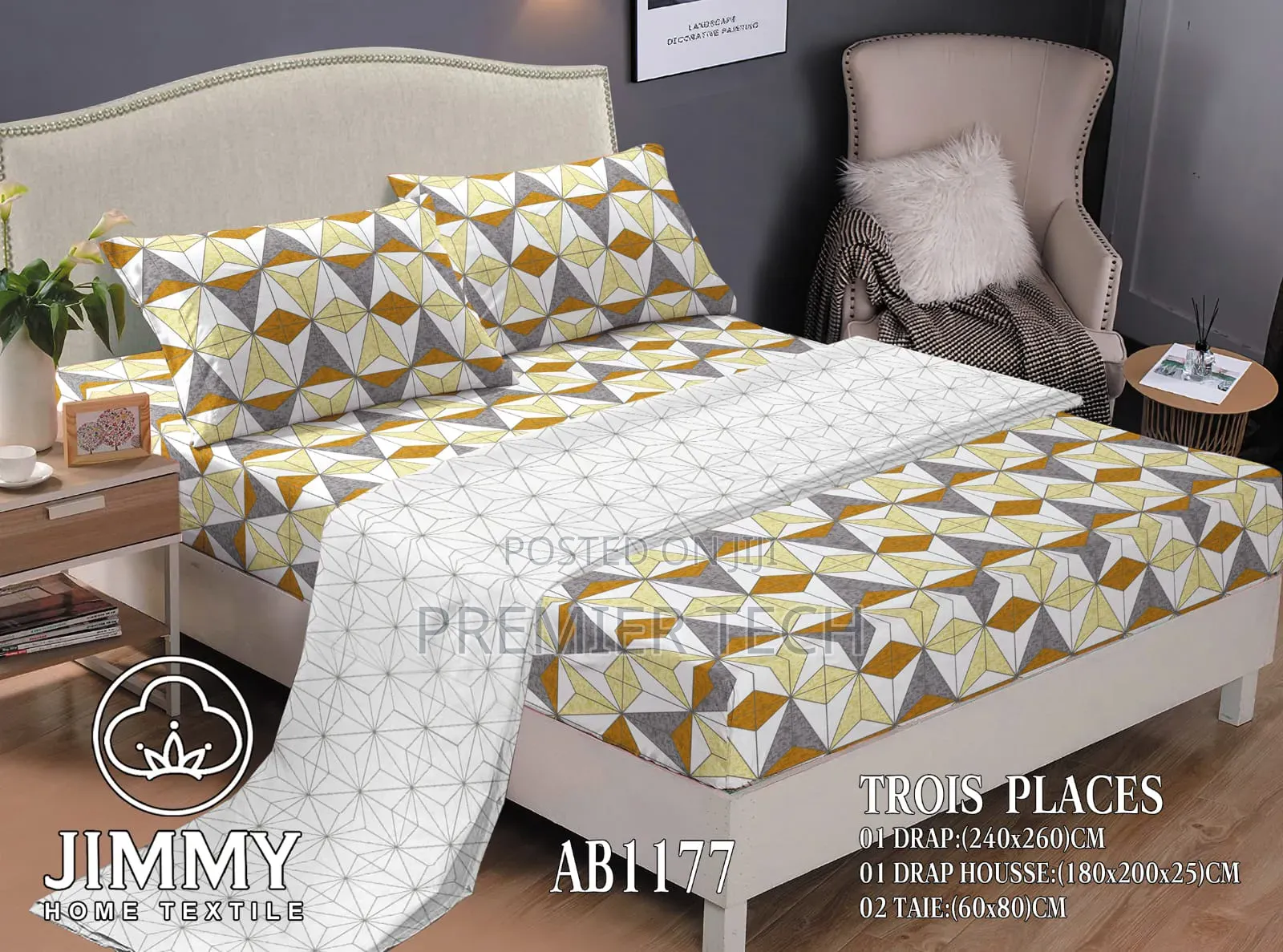 Jimmy Duvet Covers ,Set of 6pc, Size 6x6/7