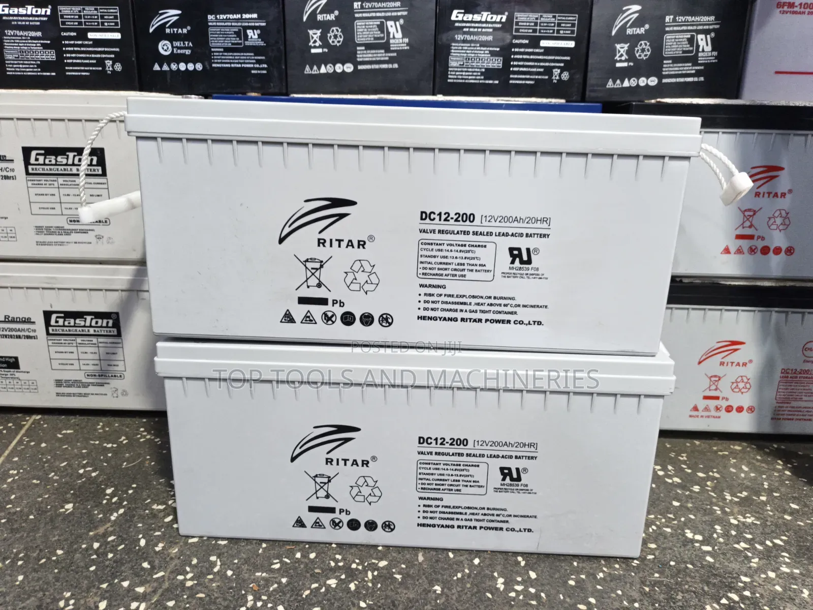 Ritar 12v 200ah 20hrs Heavy Duty Solar Backup Battery
