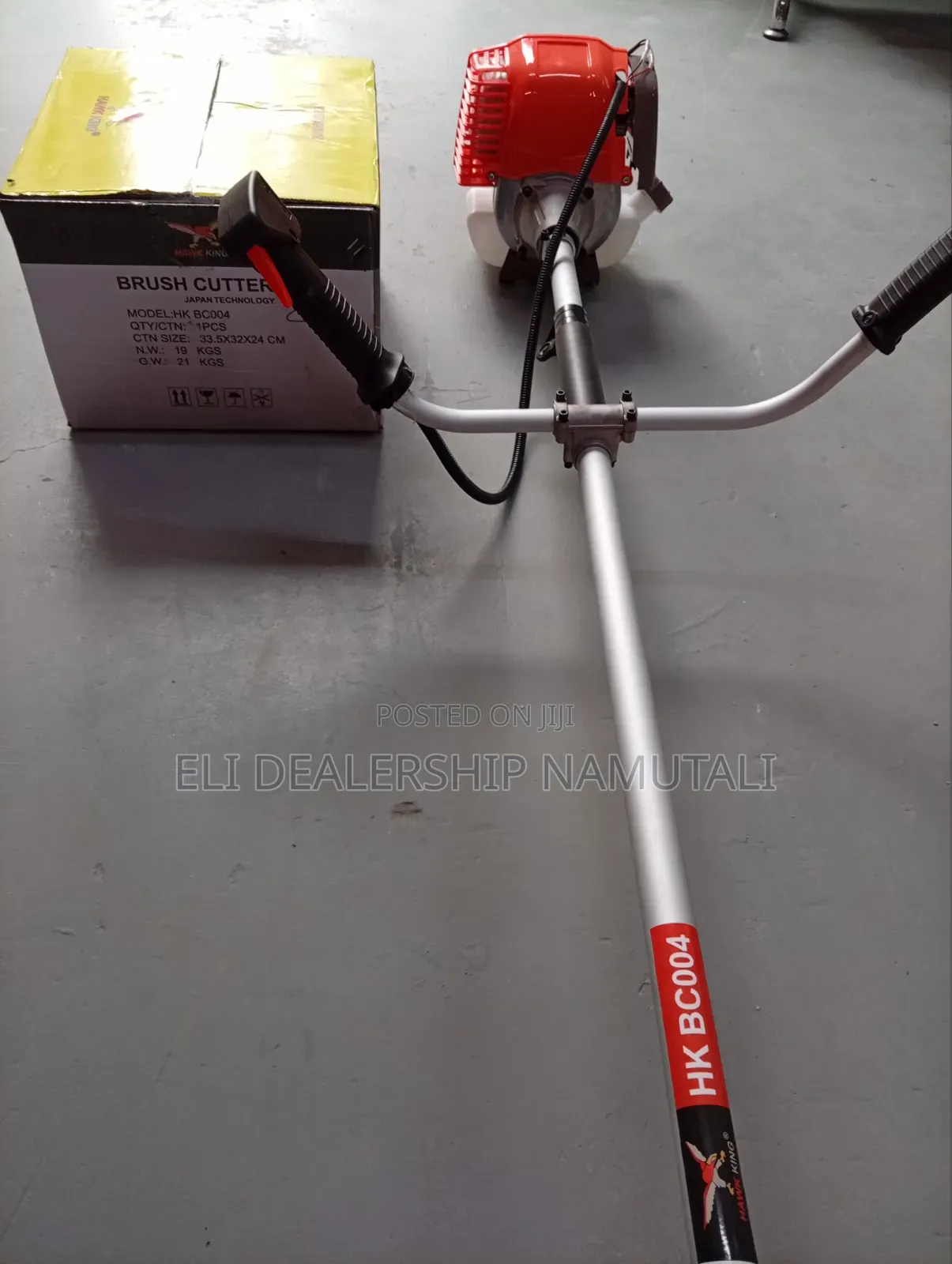 Heavy-Duty Hawk King Gasoline Grass Cutter With Metal Blade