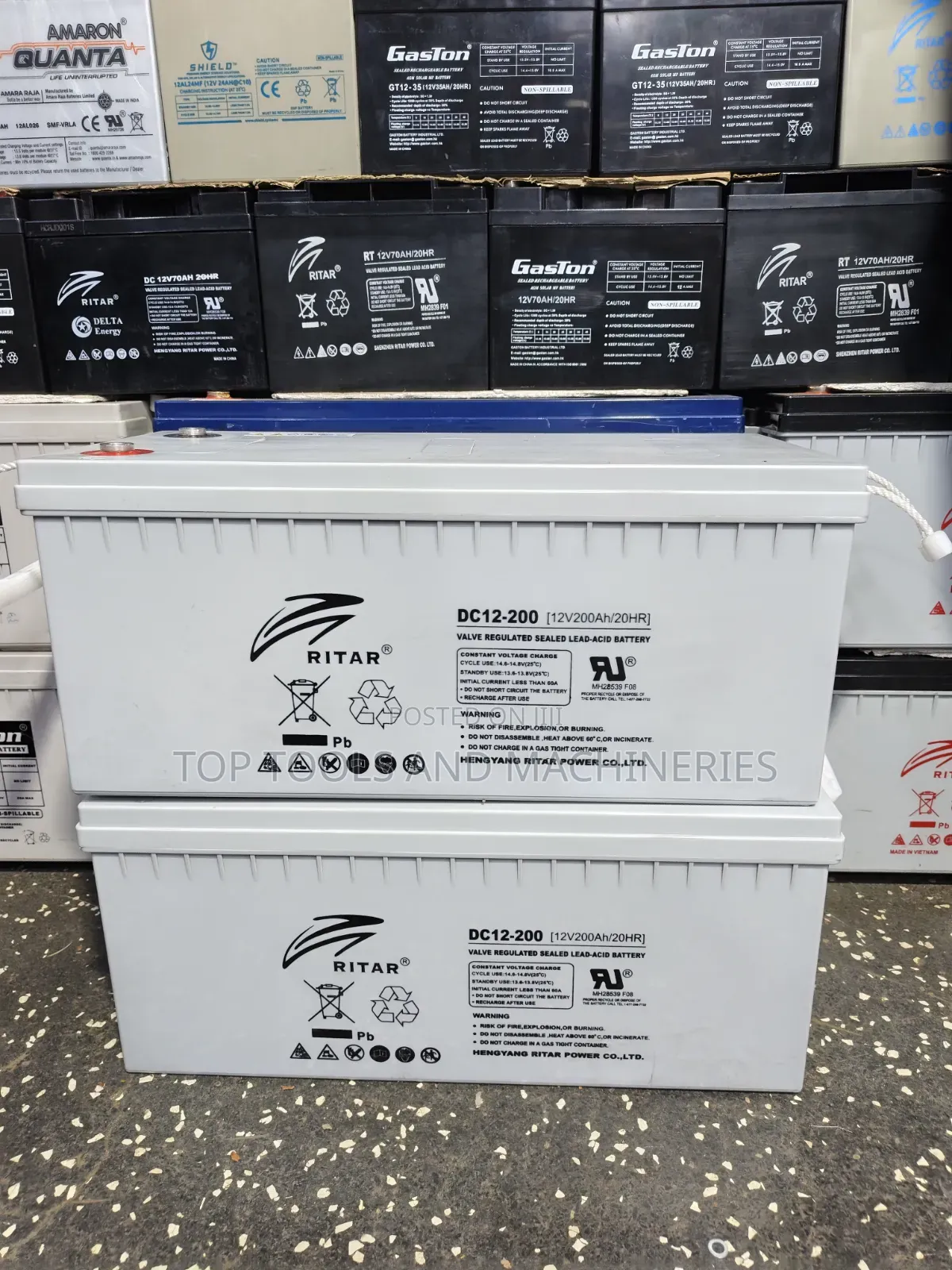 Heavy Duty Dc12v Ritar 12v200ah 20hrs Deep Cycle Solar Backup Battery