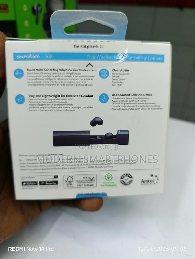 Soundcore A30i Active Noise Cancelling Wireless Earbuds - thumbnail 2