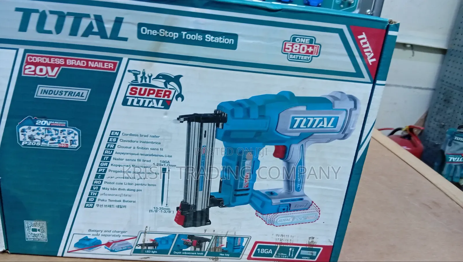 Total 20v Brad Nailer (Bare Tool – No Battery)