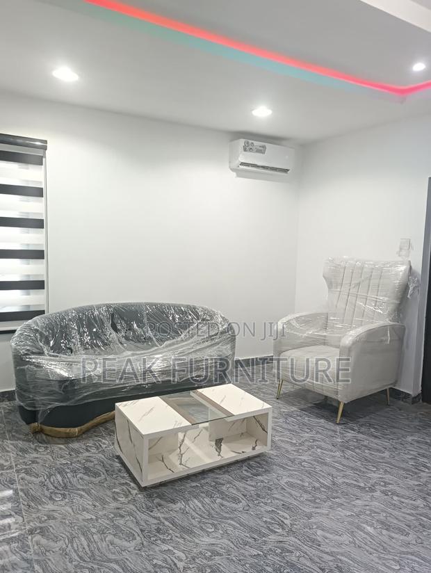 Premium Curved Couch With Arm Chair