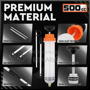 500cc, Automotive Fluid Extractor, Oil Suction Syringe