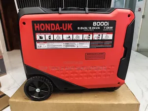 Portable Silent Keystart Petrol Generator Honda 6.6kw 8kva With Wheels