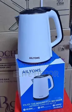 Ailyons 2.2ltr Cordless Plastic Electric Kettle
