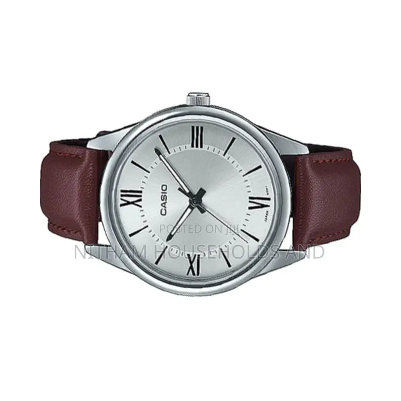 Casio MTP V005l 7b5udf Leather Analog Watch for Men