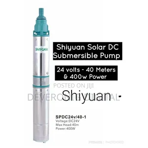 Shiyuan Solar Dc Submersible Water Pump 24volts-40meters 400w Power