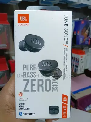 JBL Tune 130 True Wireless Noise Cancelling Earbuds - Black