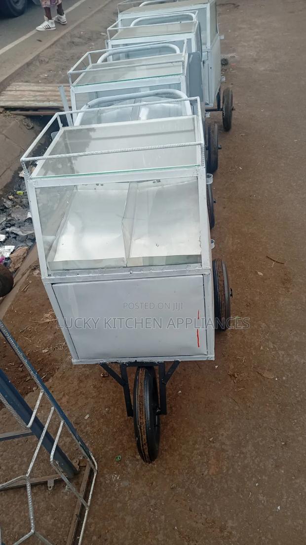 Heavy Duty Mild Steel Eggs Trolley Display.